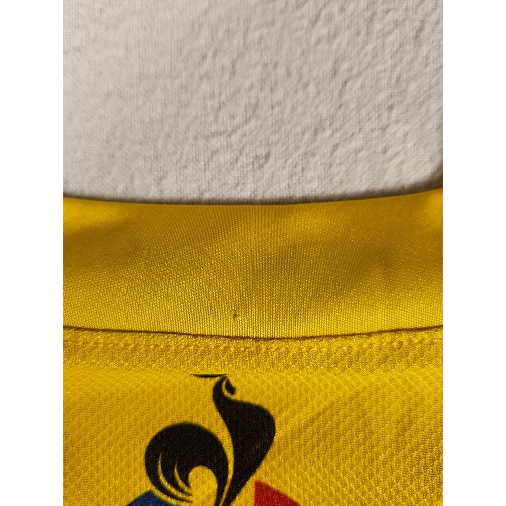 Le Coq Sportif Tour de France 2019 LCL Arrival Yellow Cyclying Jersey Mens Large - Picture 8 of 9